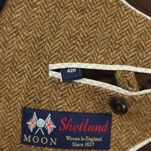 Bonobos Moon Tweed Wool Sport Coat Herringbone 40R - Picture 12 of 12